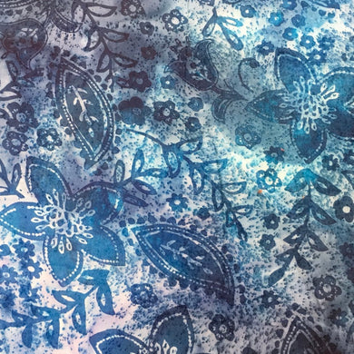 Blue Flowers Batik