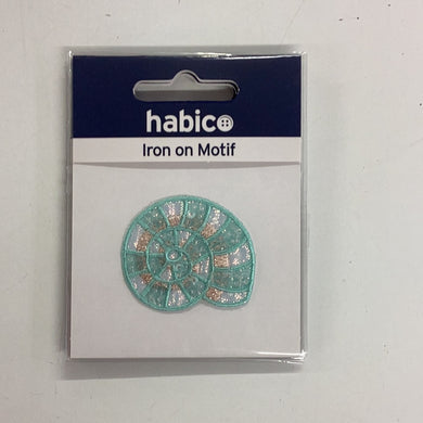 Ammonite Iron-on Motif