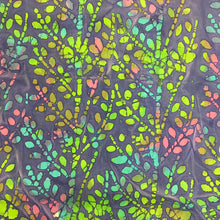 Load image into Gallery viewer, Purple leaves Batiks