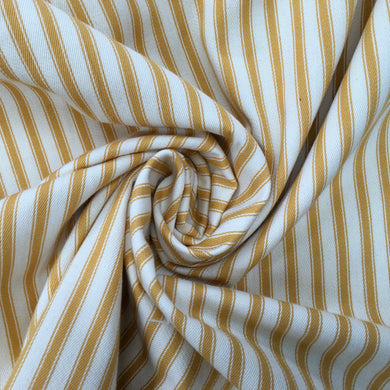 Gold Canvas Ticking Stripes