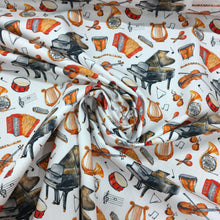 Load image into Gallery viewer, Cotton Poplin Muscial Print