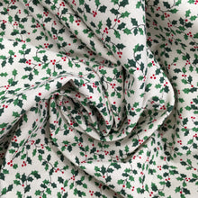 Load image into Gallery viewer, Holly Berries Xmas Scandi Cotton Print🎄