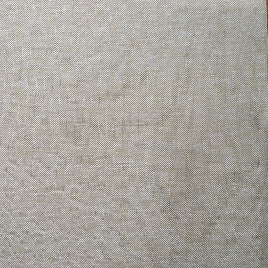 Ochre Herringbone Linen/Cotton