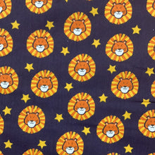 Load image into Gallery viewer, Navy Lions Polycotton Print