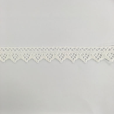 Patterned White Cotton Lace