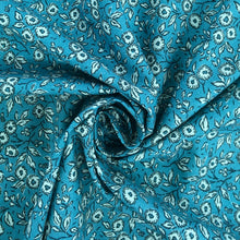 Load image into Gallery viewer, Cotton Teal Floral