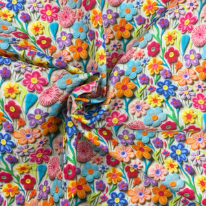 Cotton 3D Print Felt Flowers