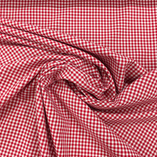 Load image into Gallery viewer, Red 1/8” 3mm Yarn Dyed Cotton Gingham
