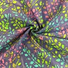 Load image into Gallery viewer, Purple leaves Batiks