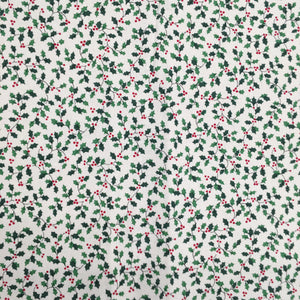 Holly Berries Xmas Scandi Cotton Print🎄