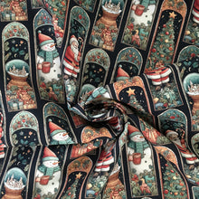 Load image into Gallery viewer, Xmas Windows Cotton Print 🎄