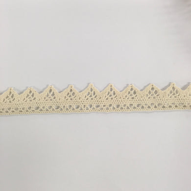 Patterned Cream Cotton Lace