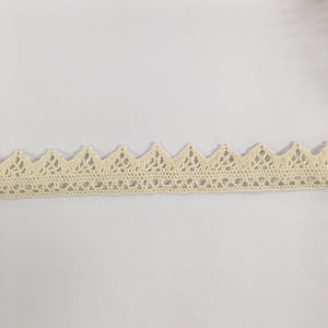 Patterned Cream Cotton Lace