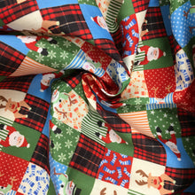 Load image into Gallery viewer, Multi Xmas Patchwork Polycotton Print🎄
