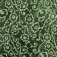Load image into Gallery viewer, Green Flower / Swirl Batiks