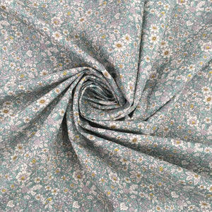 Sky Flowers Cotton Poplin Print