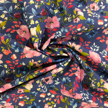 Load image into Gallery viewer, Watercolour Navy Cotton Lawn Print 🧵