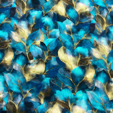 Load image into Gallery viewer, Feathery Leaves Print Viscose Satin