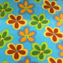 Load image into Gallery viewer, Retro Floral Fleece Blue