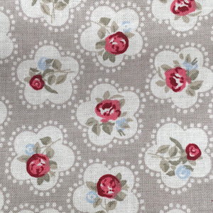 Dainty Flower Taupe Cotton Prin
