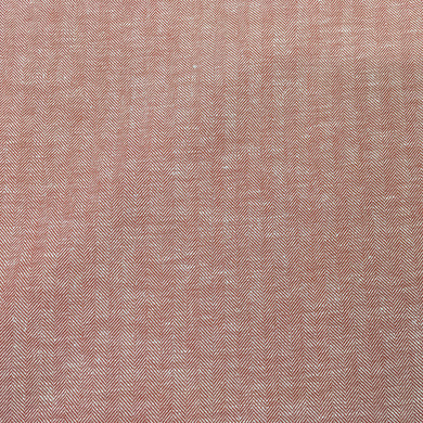 Terracotta Herringbone Linen/Cotton