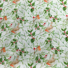 Load image into Gallery viewer, Holly Robin Cotton Print