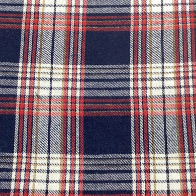 Brushed Small Check colour Navy Red White