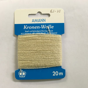 Cream Mending Wool