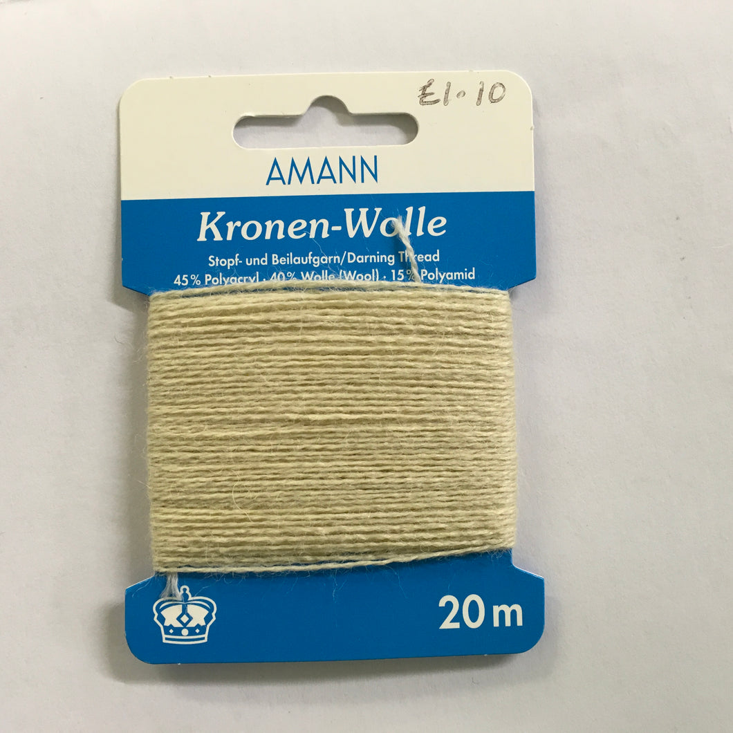 Cream Mending Wool