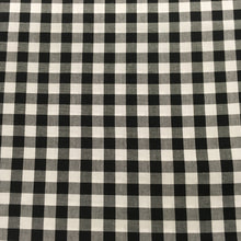 Load image into Gallery viewer, Black 1/3” Yarn Dyed Cotton Gingham