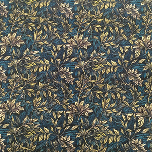 Forrest Green Leaves Print Cotton Poplin