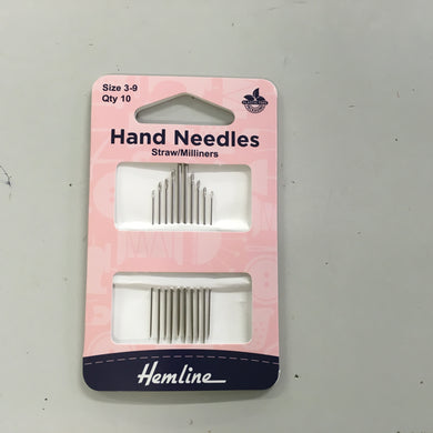 Straw/Milliner Hand needles