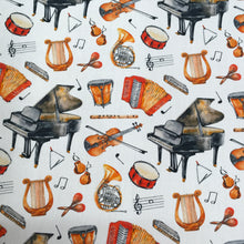 Load image into Gallery viewer, Cotton Poplin Muscial Print