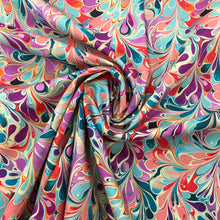 Load image into Gallery viewer, Marble Purple Cotton Poplin Print