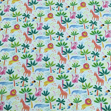 Load image into Gallery viewer, Cotton Poplin Bright Safari