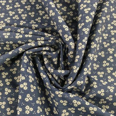 Denim Daisy Trio Print