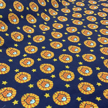 Load image into Gallery viewer, Navy Lions Polycotton Print
