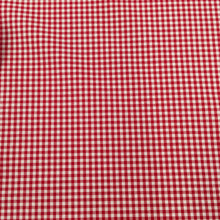 Load image into Gallery viewer, Red 1/8” 3mm Yarn Dyed Cotton Gingham