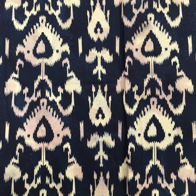 Navy Ikat Cotton Batik