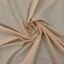 Load image into Gallery viewer, Textured Seersucker 3mm Gingham Orange