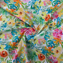 Load image into Gallery viewer, Floral Poplin Watercolour