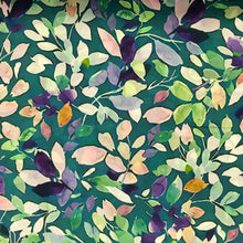 Load image into Gallery viewer, Teal Leaves Cotton Lawn Print 🧵