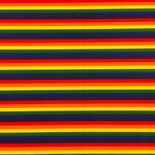 Load image into Gallery viewer, Rainbow Stripe Polycotton Print