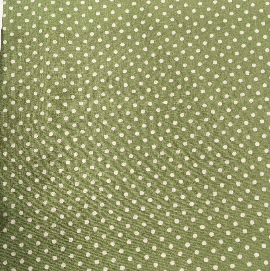 Green Spot Poplin Print