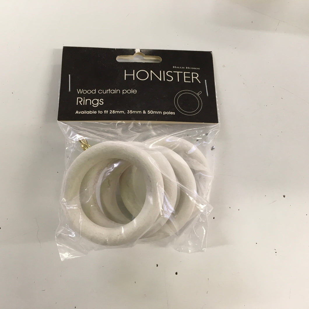 Linen White Honister Rings - 28mm