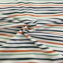 Load image into Gallery viewer, French Terry Stripe Colour Ecru