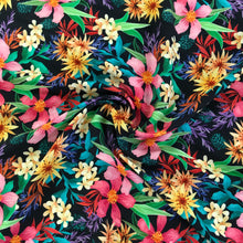 Load image into Gallery viewer, Tropical Floral Print Viscose Twill