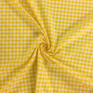 Yellow 1/4" Checks Gingham