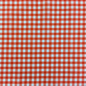 Orange 1/4" Checks Gingham