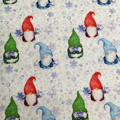 White Frozen Gonks  - Christmas Print 🎄